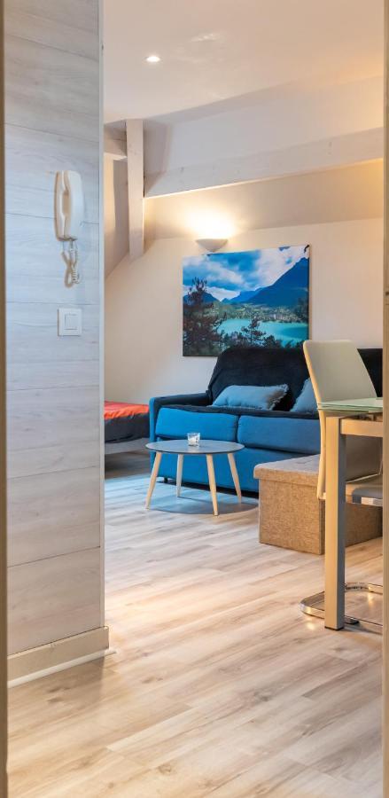 Au bord du lac d’Annecy, logement type Loft, dans résidence avec plage et ponton privée Duingt Esterno foto